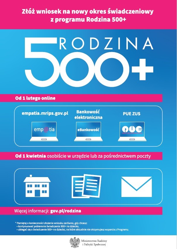 ZŁÓŻ WNIOSEK DROGĄ ELEKTRONICZNĄ !!!