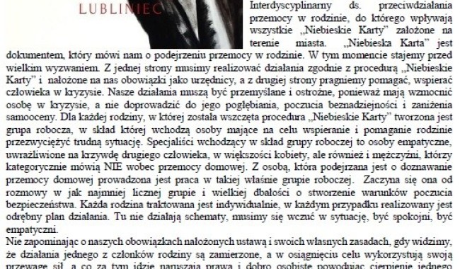 PLAKAT - treść plakatu zgodna z treścią artykułu.