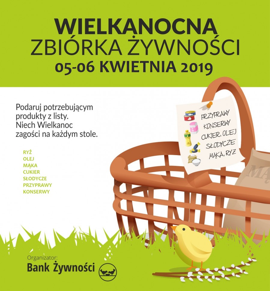 WIELKANOCNA ZBIÓRKA ŻYWNOŚCI 2019