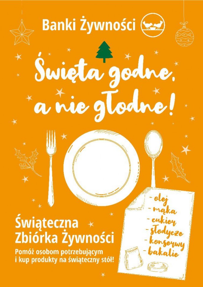 Świąteczna Zbiórka Żywności organizowana z Federacją Polskich Banków Żywności