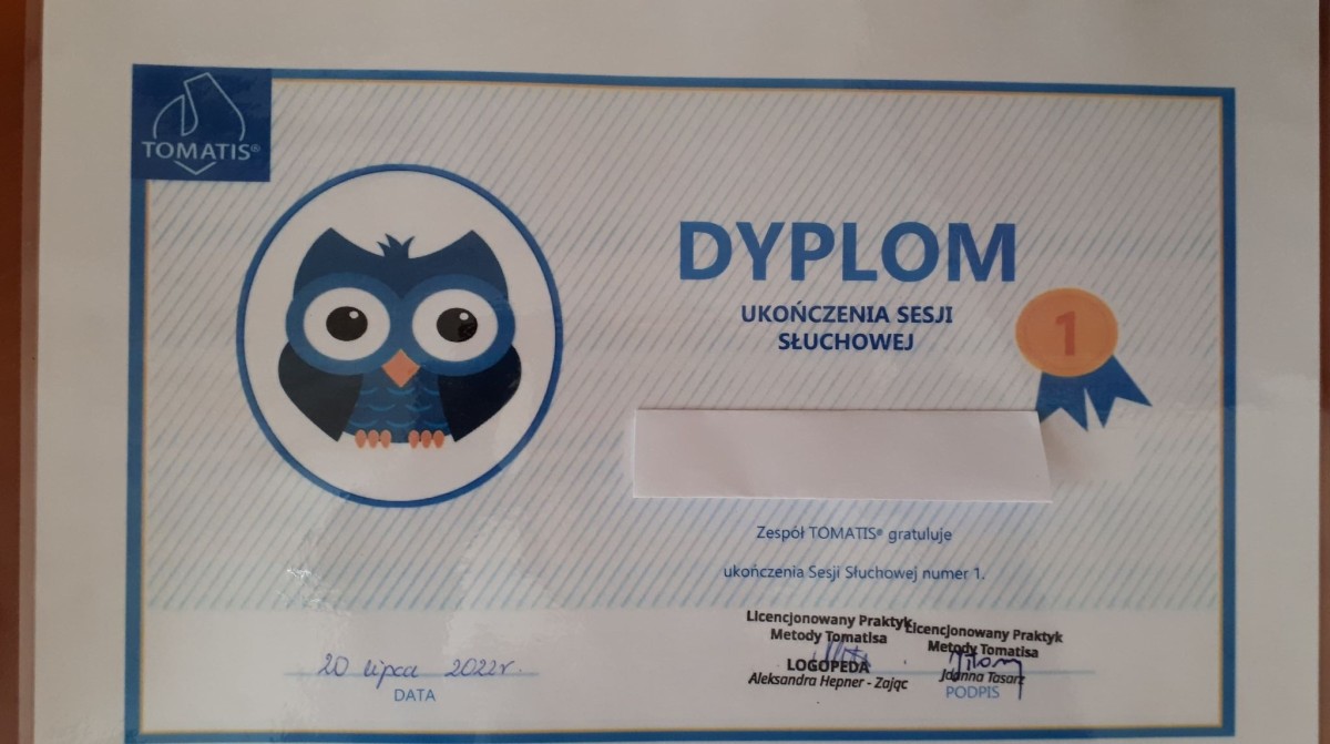 zakończenie : TERAPIA METODĄ TOMATISA