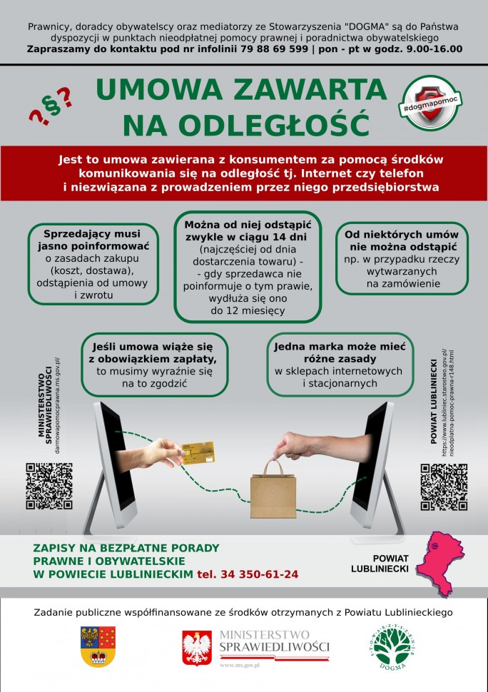 Edukacja prawna z zakresu umowy zawartej na odległość